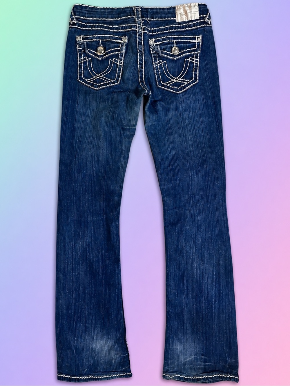 Y2K L.A. idol Dark Blue Women’s Boot Cut Jeans retro vintage